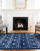 CubeLux Design Teppich | Luxuriöser Würfelmuster Teppich | Weich & Stilvoll | Verschiedene Größen & Farben