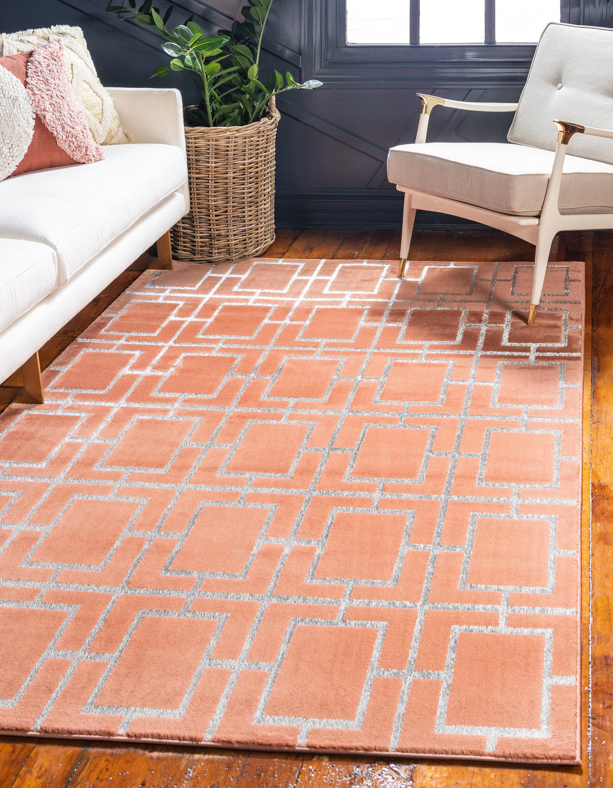 CubeLux Design Teppich | Luxuriöser Würfelmuster Teppich | Weich & Stilvoll | Verschiedene Größen & Farben