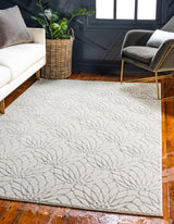 Floriva Lotusblumen-Teppich | Luxus-Design | Hochwertige Musterung | Wohn- & Schlafzimmer-Deko
