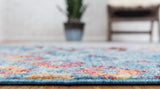 ColorPatch Regenbogen Teppich | Quadratmuster Teppich | Moderne Farben & Designs