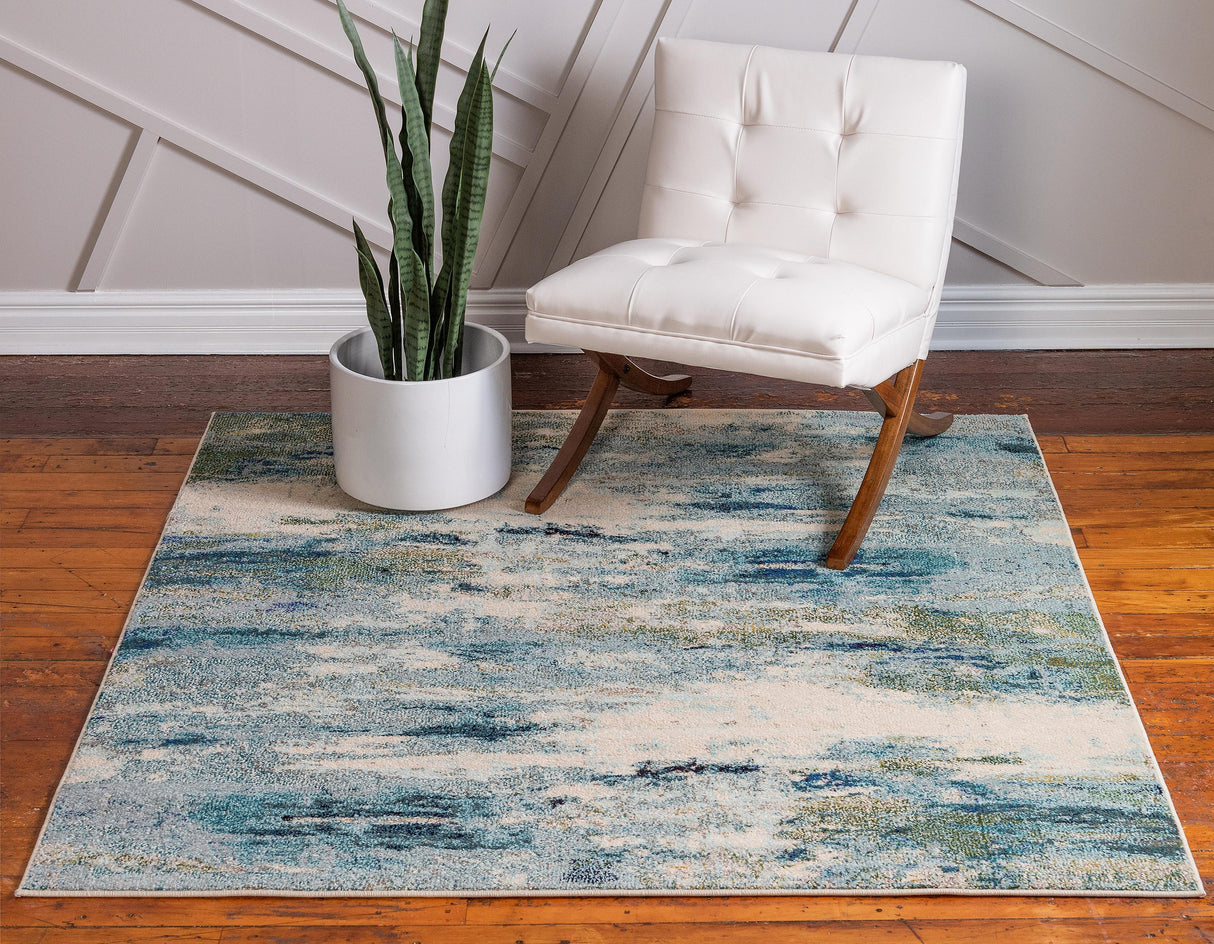 AquarelLuxe Teppich - Wasserfarben-Design | Hochwertiger Teppich für Wohn- & Schlafzimmer | Weich & Pflegeleicht