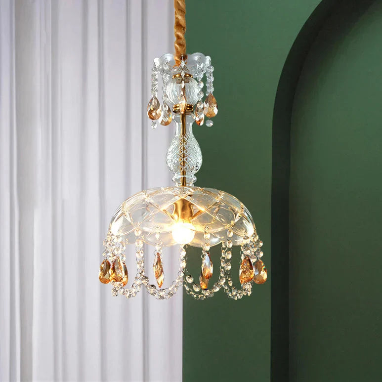 LuxeVara Luxus Kristallkronleuchter | Designer Pendelleuchte | Elegante Beleuchtung | Moderne Raumdeko