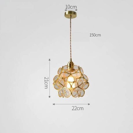 PetalGlow Glasblütenblatt-Pendelleuchte | Nordischer Stil | Elegantes Design für Ess- & Wohnzimmer