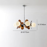 LumiOrion Acryl-Kronleuchter | 3/5/6/8 Lichter | Mid-Century Design für Wohnzimmer & Essbereich