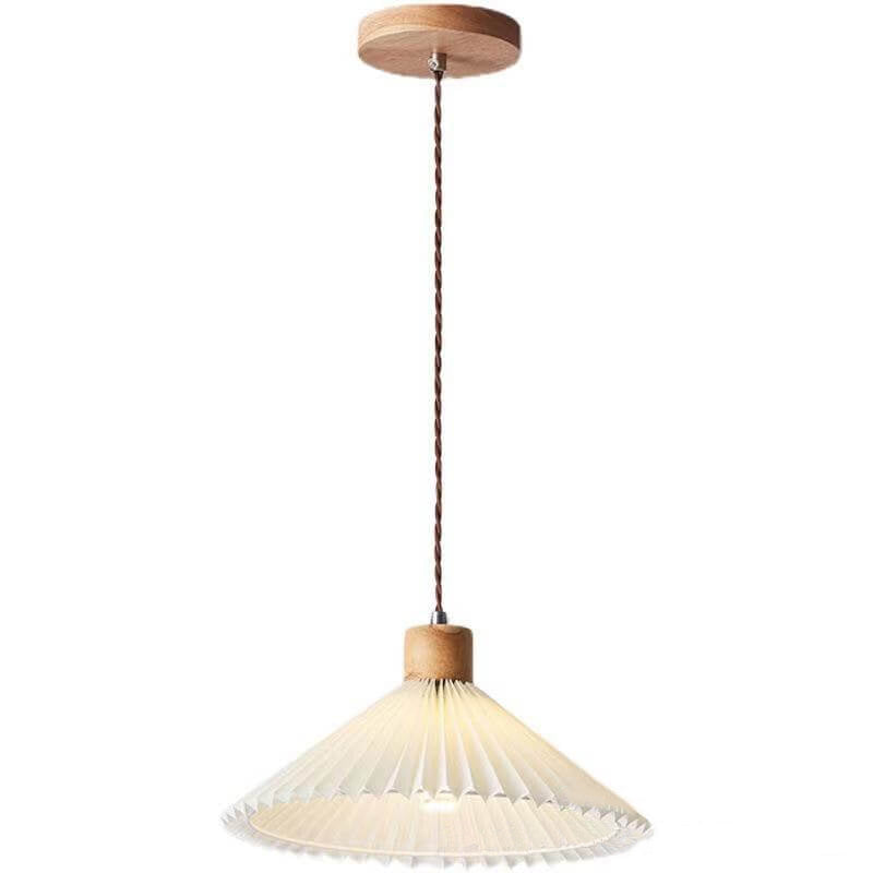 Eleglite Nordic Design Pendelleuchte | Minimalistischer Stil | Gefalteter Lampenschirm | 1-Licht Hängelampe