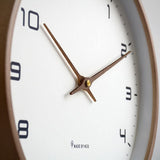 TimberTime Wanduhr Nordic Design | Massivholz & Minimalistische Ästhetik | Moderne Deko Uhr für Wohnzimmer & Büro