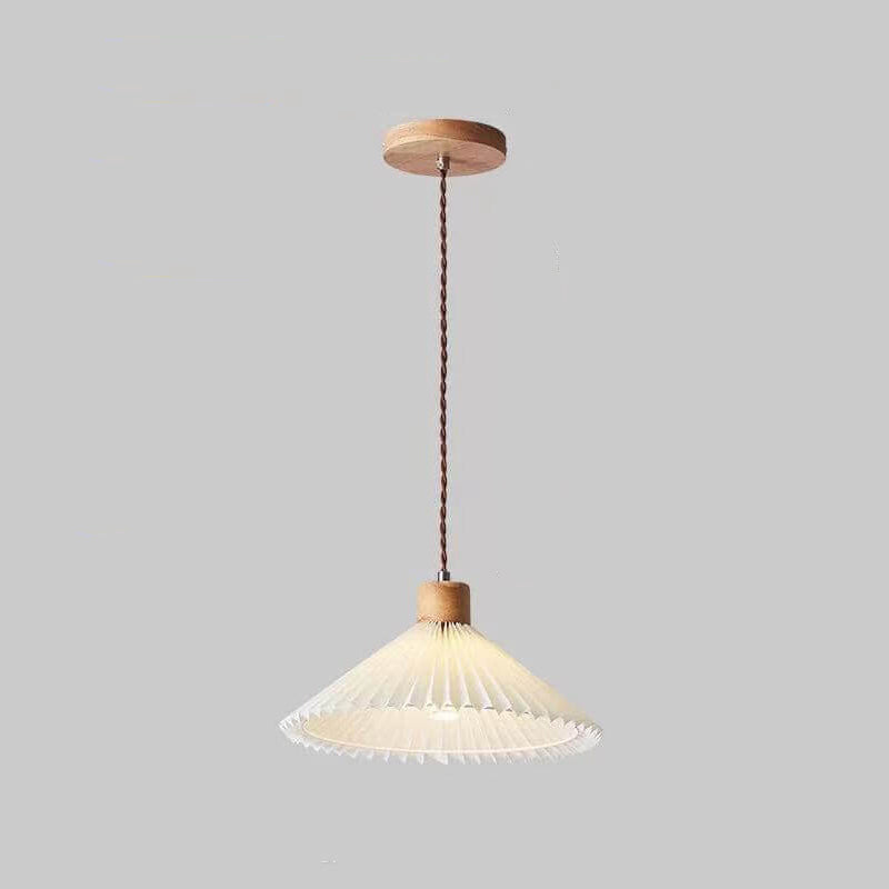 Eleglite Nordic Design Pendelleuchte | Minimalistischer Stil | Gefalteter Lampenschirm | 1-Licht Hängelampe