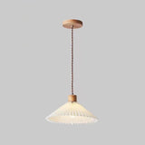 Eleglite Nordic Design Pendelleuchte | Minimalistischer Stil | Gefalteter Lampenschirm | 1-Licht Hängelampe