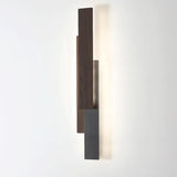 RectaGlow Wandleuchte | Modernes Holzdesign | Geometrische Rechteckform | LED & Dimmbar