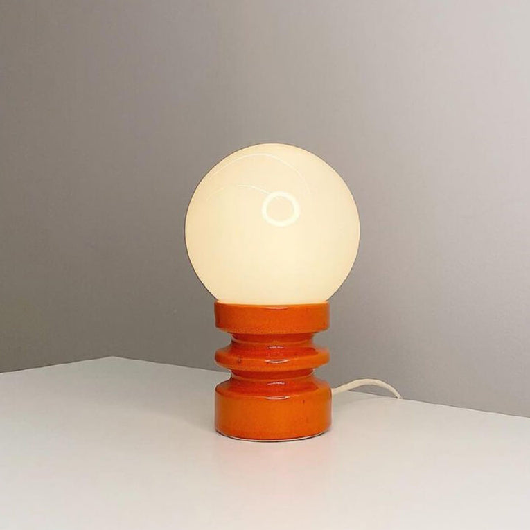 Glazaire Vintage Glas Tischlampe | Massives Design | Stimmungsvolle Beleuchtung | Deko für Zuhause