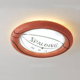 HoopLight Kreative Basketball-LED-Deckenleuchte | Flush Mount | Dimmbares Licht | Perfekt für Kinderzimmer & Sportfans