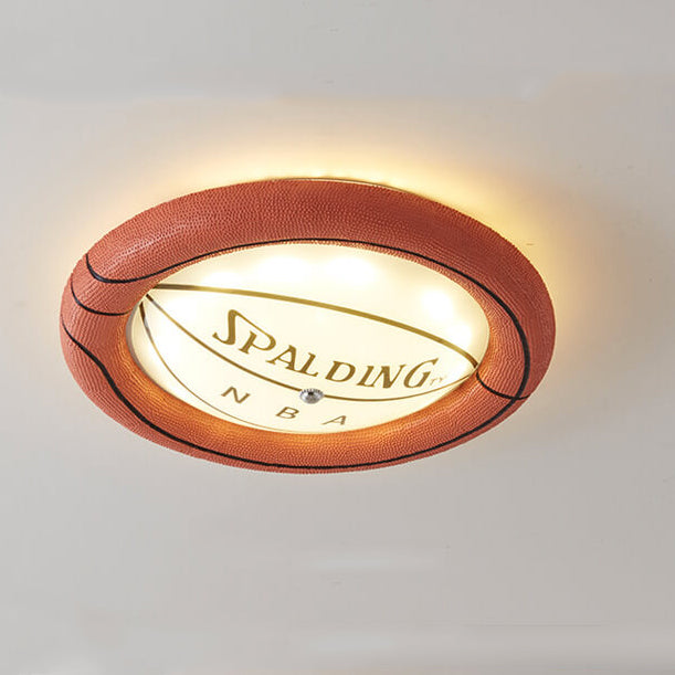 HoopLight Kreative Basketball-LED-Deckenleuchte | Flush Mount | Dimmbares Licht | Perfekt für Kinderzimmer & Sportfans