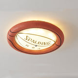 HoopLight Kreative Basketball-LED-Deckenleuchte | Flush Mount | Dimmbares Licht | Perfekt für Kinderzimmer & Sportfans