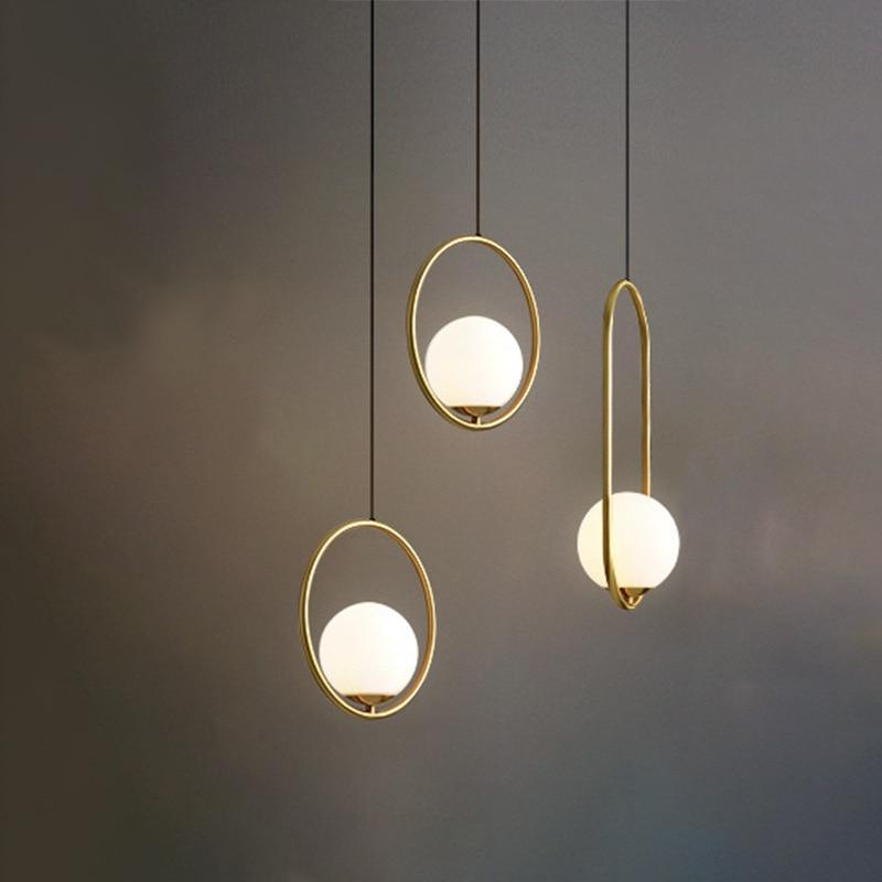 LunaHarmony Glas Pendelleuchte | Elegantes Design | Dimmbare LED | Perfekte Beleuchtung für Zuhause