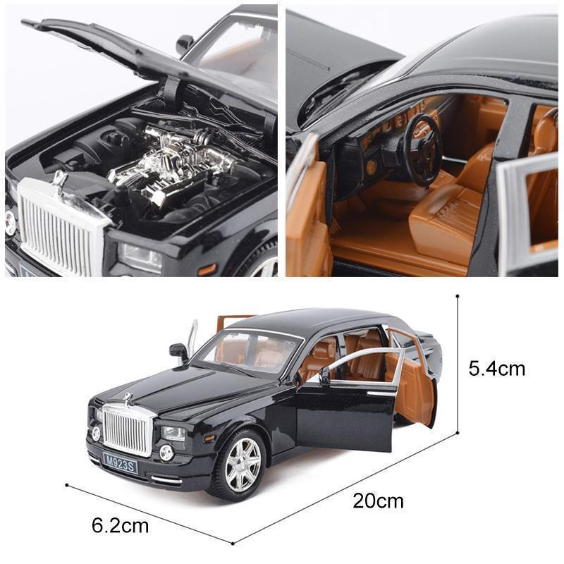 PhantomDrive Luxus-Automodell | Rolls-Royce Phantom Replik aus Legierung | Sammlerstück in Schwarz oder Rot