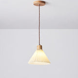 Eleglite Nordic Design Pendelleuchte | Minimalistischer Stil | Gefalteter Lampenschirm | 1-Licht Hängelampe