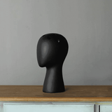 FloraMind Kopf-Blumenvasen Design | Modern & Stilvoll | Weiß & Schwarz | Perfekt für Inneneinrichtung