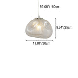 CloudNova Glas Pendelleuchte | Modernes Design | Einzigartiger Wolken-Look | Stimmungsvolle Beleuchtung