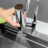 FlowTurn Drehbare Wasserfall-Küchenarmatur | Multifunktionaler Küchenhahn | 360° Schwenkfunktion | Modernes Design