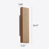 LumoLog Japanischer Minimalistischer Rotierender LED Wandstrahler | Holzoptik | Dimmbar | Modernes Design für Zuhause