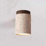 StoneGlow Travertin Hängelampe | Eingebautes Design | Elegante Beleuchtung für Flur und Treppen