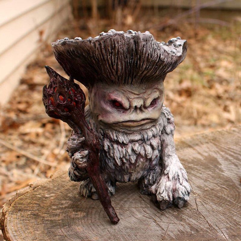 MystiMushroom Zauberer-Pilz-Ornamente | Dekoration aus Harz | Garten & Wohnbereich | Magische Akzente