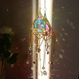 LumiChime Kristall Windspiel | Harmonische Klänge | Garten- & Wohnungsdeko | Funkelndes Design