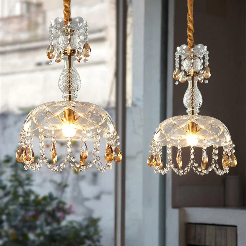 LuxeVara Luxus Kristallkronleuchter | Designer Pendelleuchte | Elegante Beleuchtung | Moderne Raumdeko