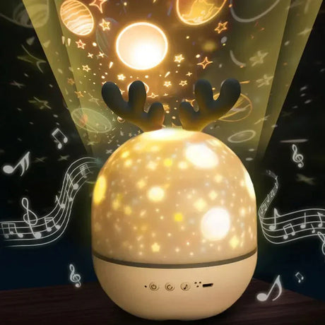 StarDreams Sternenhimmel Projektorlampe für Kinder | Magisches Nachtlicht | Rotierende Lichteffekte | Perfekt fürs Kinderzimmer