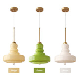 LumaForm Bauhaus Glas Pendelleuchte | Elegantes Kürbis-Design | Dimmbares Licht | Moderne Deckenleuchte