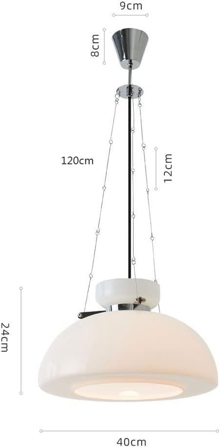 LumoPearl Milchige Pendelleuchte | Modernes Design | LED Beleuchtung | Stilvolle Wohnraum-Deko