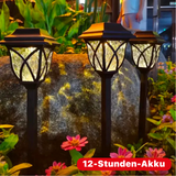 EcoShine Solarbetriebene Gartenlampe | LED Beleuchtung | Wasserdicht | Energieeffizient