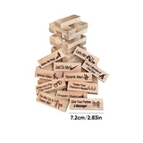 BlockBuster Naughty Jenga Spiel | Stapelspiel für Erwachsene | Lustiges Partyspiel | Familienspaß & Geschenkidee