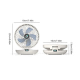 BreezeMate Mini-USB Ventilator | Tragbar & Wiederaufladbar | Verstellbar | Wand- & Desktopnutzung