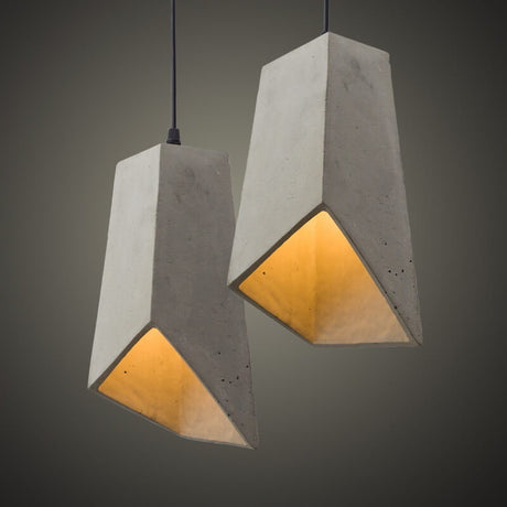 Cemantica Geometrische Pendelleuchte | Industrial Design | Betonoptik | Minimalistische Beleuchtung