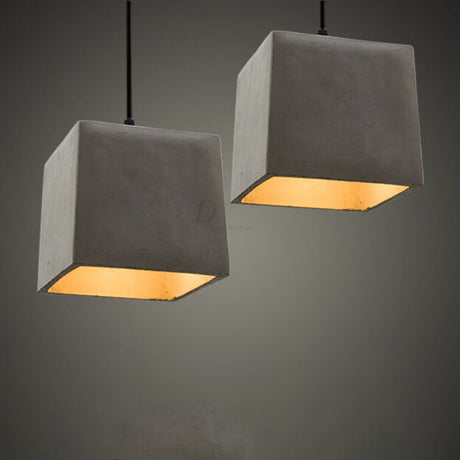 Cemantica Geometrische Pendelleuchte | Industrial Design | Betonoptik | Minimalistische Beleuchtung