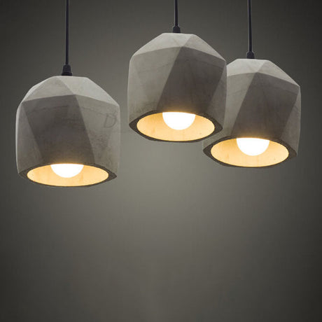 Cemantica Geometrische Pendelleuchte | Industrial Design | Betonoptik | Minimalistische Beleuchtung