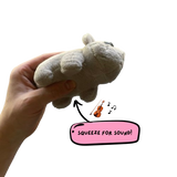 PlushHam Sad Hamster Kuscheltier | Lustiges Meme-Design | Mit oder ohne Sound | Perfekt zum Kuscheln & Verschenken