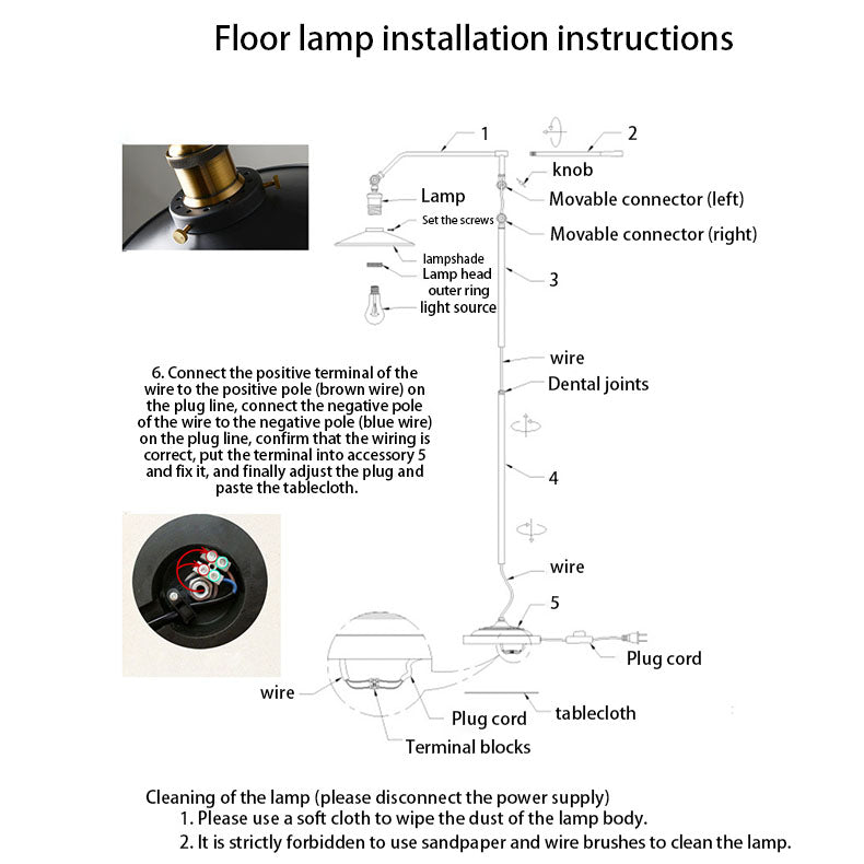 IronLoom Stehlampe mit langem Arm | Zylindrischer Lampenschirm | Industrielles Design für Schlafzimmer & Wohnzimmer
