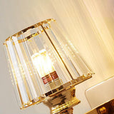 RadiantVell Wandlampe im modernen Minimalismus | Ovaler Kristall-Zylinder | 1 Licht | Elegantes Design für Schlafzimmer & Wohnzimmer