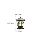 SolarLum Vintage LED Säulenleuchte | Wetterfest | Solar- und Strombetrieb | Dekorative Außenbeleuchtung