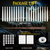 MysticFlame Schwebende LED-Kerzen mit Zauberstab | Magische Deko für Halloween & Zuhause