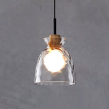 LumaCrystal Nordic Pendelleuchte | Klar geriffeltes Glas | 1-Licht | Skandinavisches Design | Deko für Zuhause
