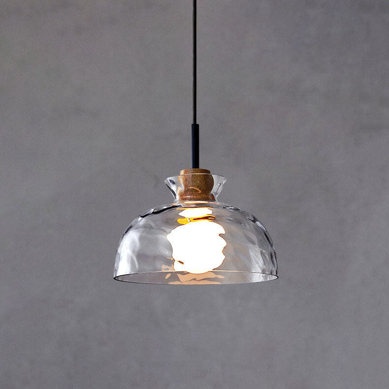 LumaCrystal Nordic Pendelleuchte | Klar geriffeltes Glas | 1-Licht | Skandinavisches Design | Deko für Zuhause
