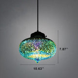 CelestaFlare Kreative 3D-Feuerwerk-Pendelleuchte | Glasdesign | Modernes Stimmungslicht | Dekorative Hängelampe für Zuhause