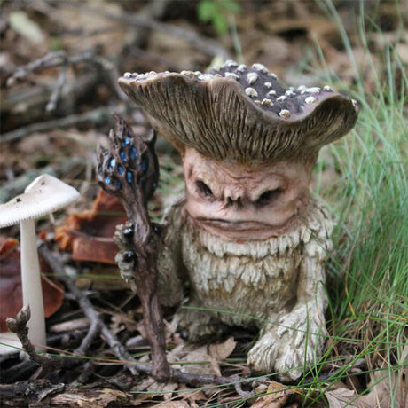 MystiMushroom Zauberer-Pilz-Ornamente | Dekoration aus Harz | Garten & Wohnbereich | Magische Akzente