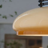 Lumivis Bauhaus Glas Pendelleuchte | Elegantes Design | Dimmbar | Perfekte Beleuchtung für Zuhause