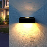 SolarBrite Duo LED Außenwandleuchte | Doppelkopf-Solarleuchte | Wasserdicht & Modern