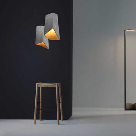Cemantica Geometrische Pendelleuchte | Industrial Design | Betonoptik | Minimalistische Beleuchtung