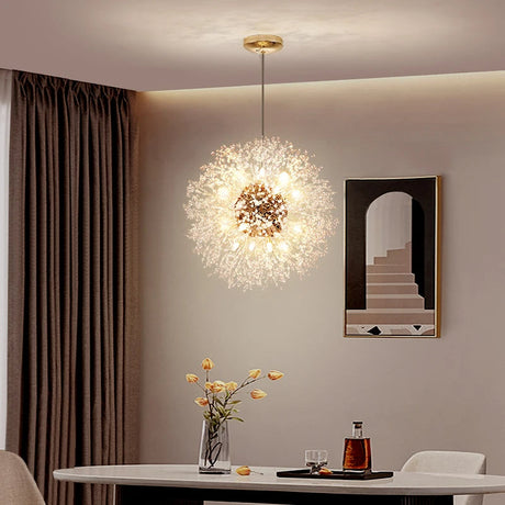 CrystalElegance Luxus-Kronleuchter aus Kristallglas | Premium Deckenleuchte | Glamour für Wohnzimmer, Esszimmer und mehr